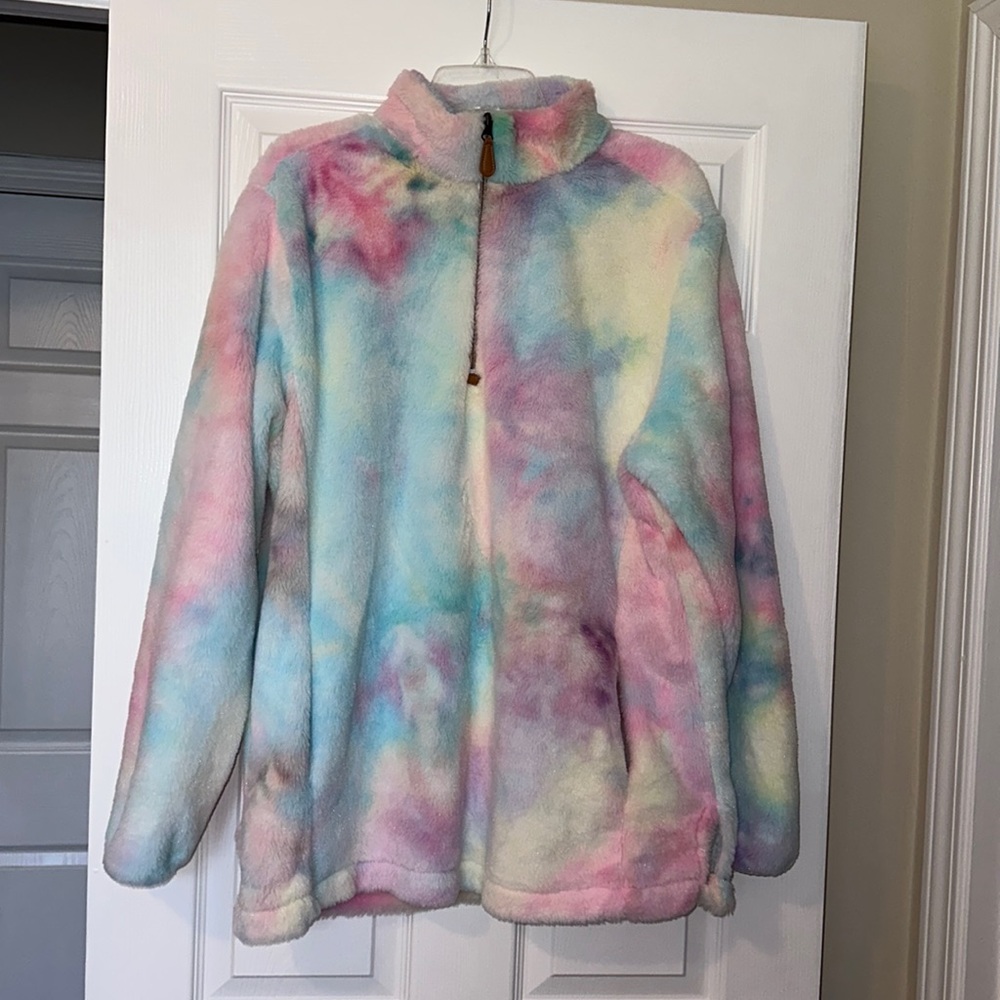 🌈 Southern Fried Chics Rainbow Fleece Pullover 🌈